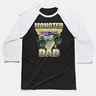 Monster Truck Dad Fathers Day Monster Truck Are My Jam Baseball T-Shirt